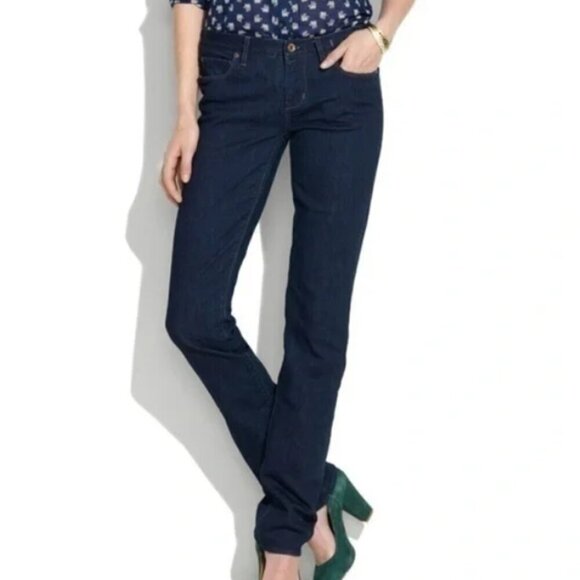 Madewell Denim - Madewell The Rail Straight Jean 28x34 Dark Wash